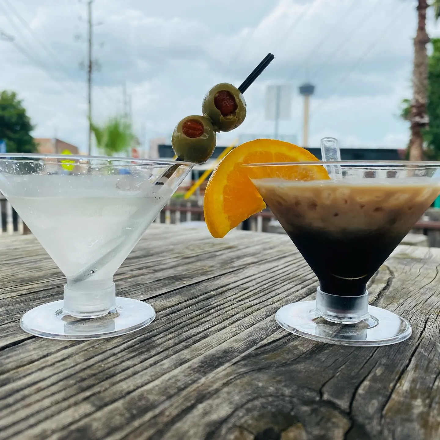 Cocktails at Bruno's — martini and espresso