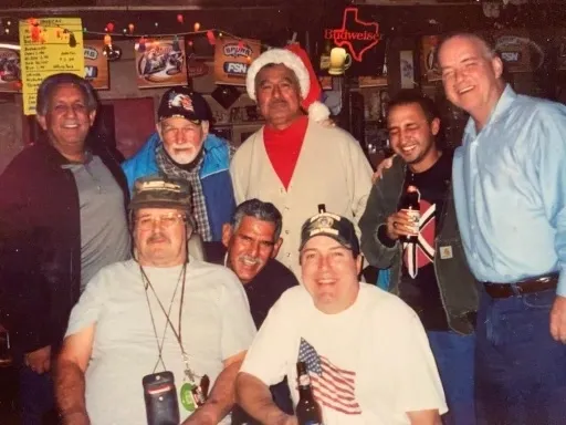Christmas at B&D Ice House with the regulars